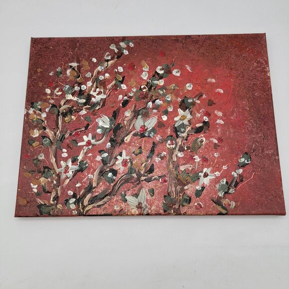 Val Bergman Art Pieces 3 Panels Triptych Tree - Picture 2 of 7